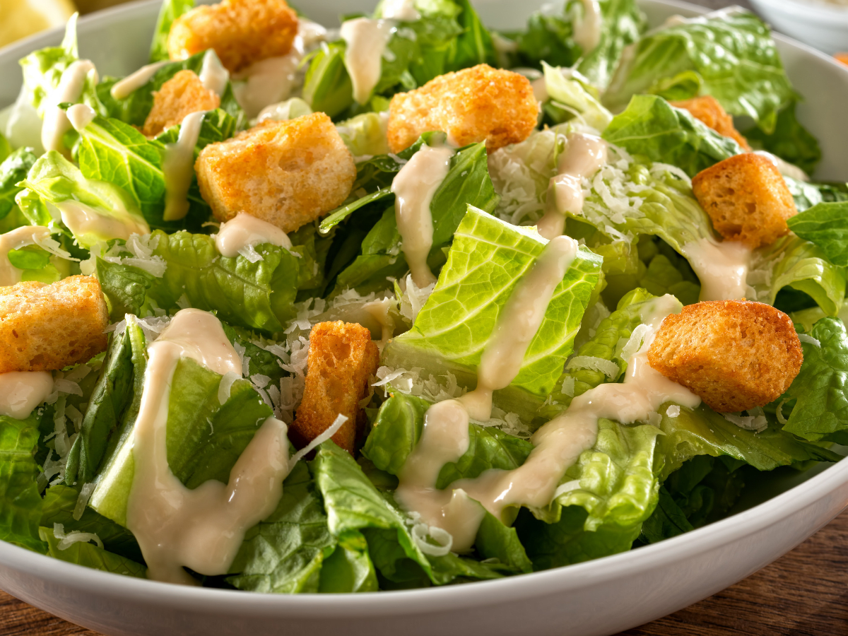 🌿✨ Caesar Delight: A Romantic Salad Adventure ✨🥗